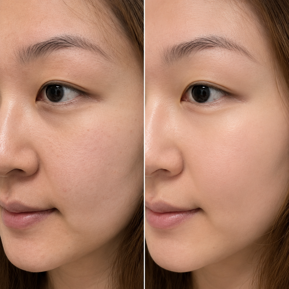 Before and after result